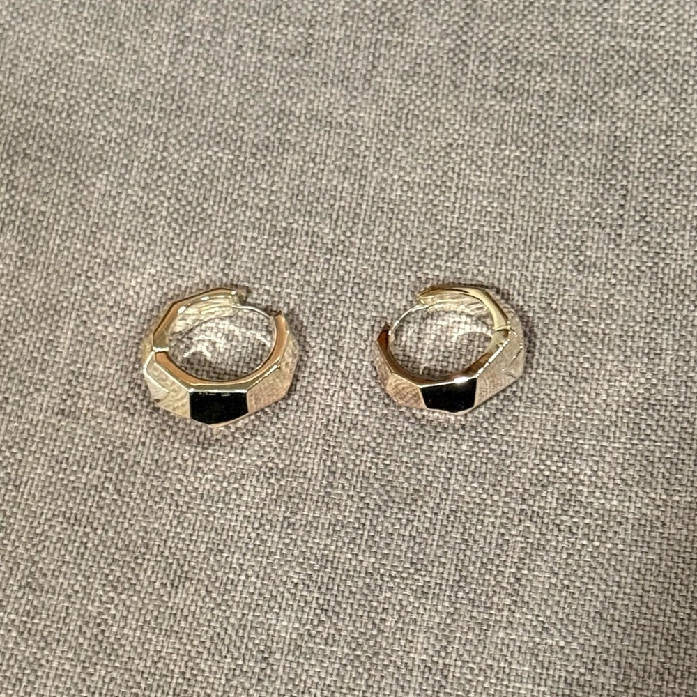 & Other Stories Chunky Sculptural Hoop Earrings in Silver